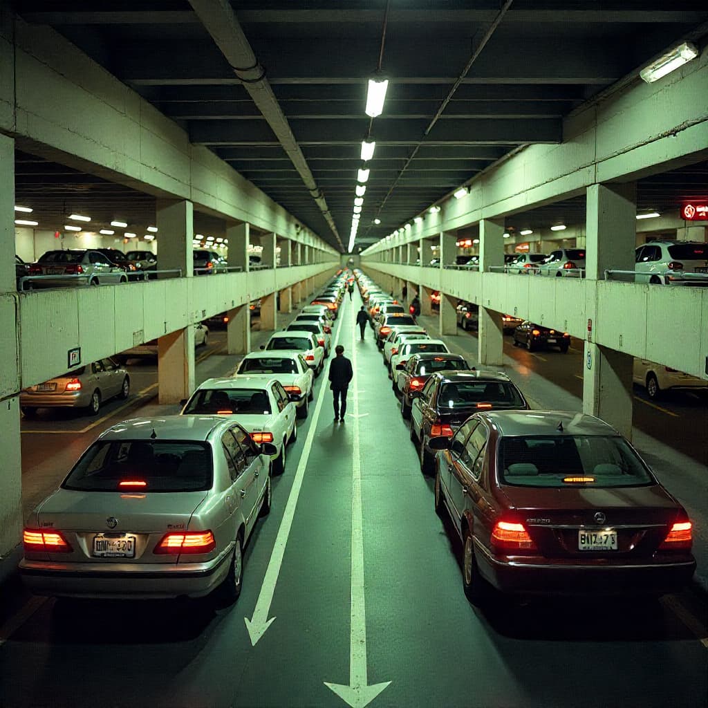 How stressful is airport parking at peak times?